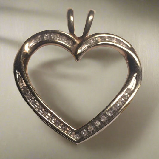 Sterling Silver Diamond Pendant