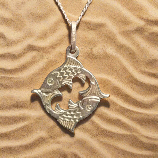 Sterling Silver Fish Pendant and Chain
