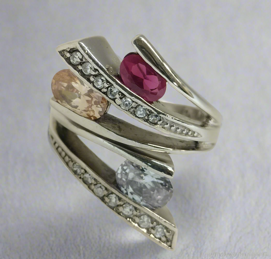 Sterling Silver Cubic Zirconia Ring