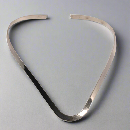 Sterling Silver V Necklace