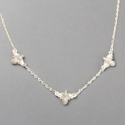 Sterling Silver Bee Necklace