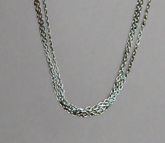 Sterling Silver Triple Strand Cable Chain