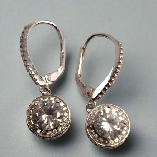 Sterling Silver Cubic Zirconia Earrings
