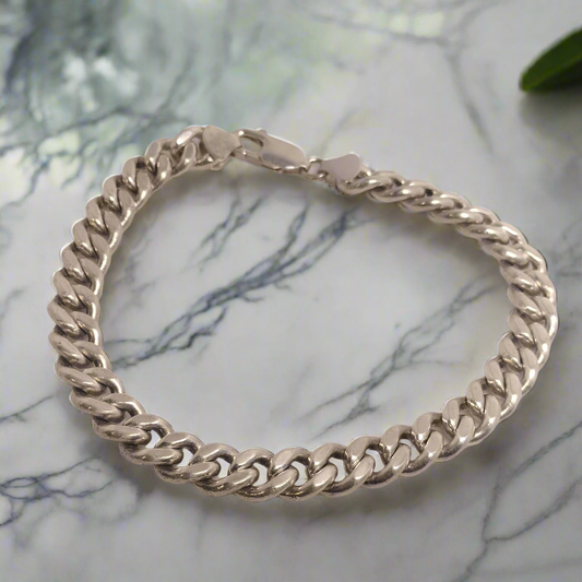 Sterling Silver Cuban Bracelet