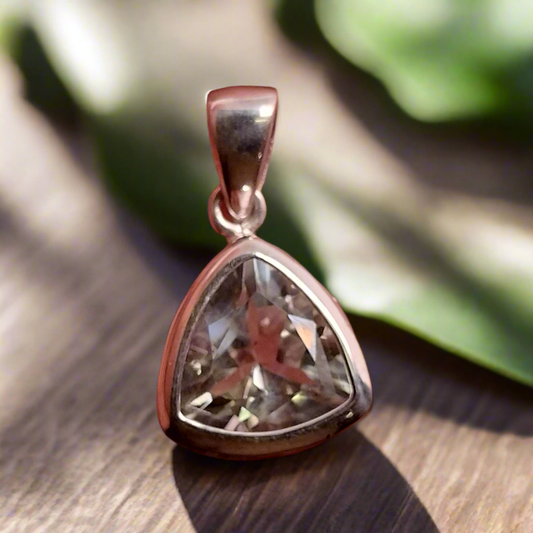 Sterling Silver Praisolite Pendant