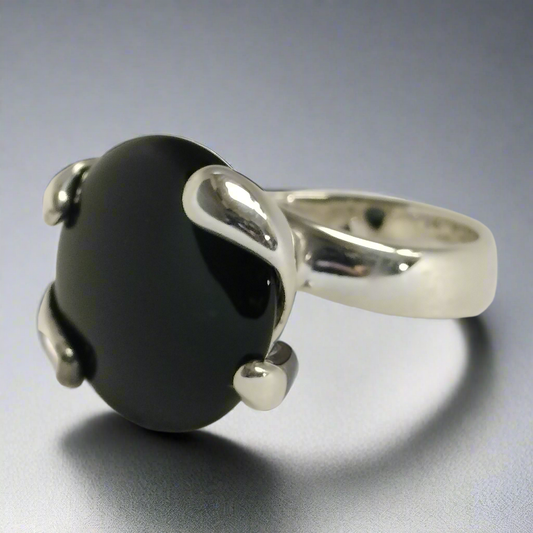 Sterling Silver Onyx Ring