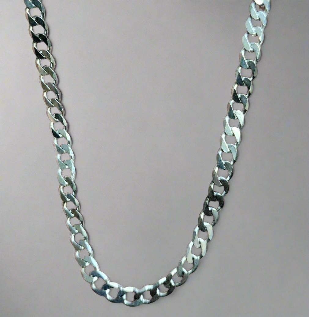 Sterling Silver Curb Link Necklace