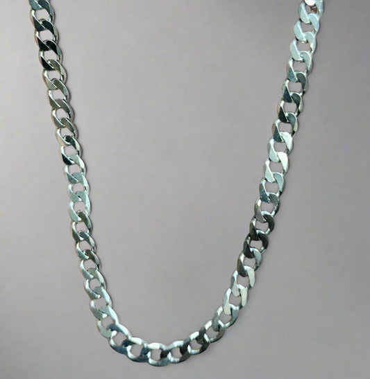 Sterling Silver Curb Link Necklace