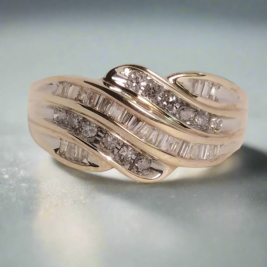 10k Gold Diamond Ring