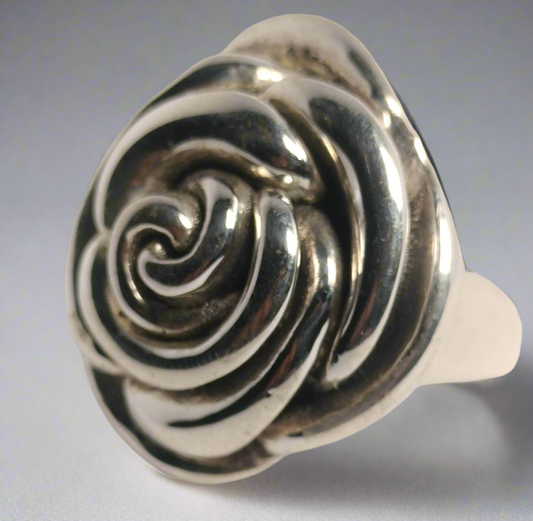 Sterling Silver Rose Ring