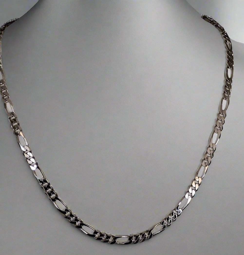 Sterling Silver Figaro Necklace