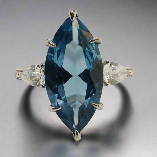 Sterling Silver Topaz Ring