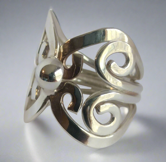 Sterling Silver Butterfly Ring