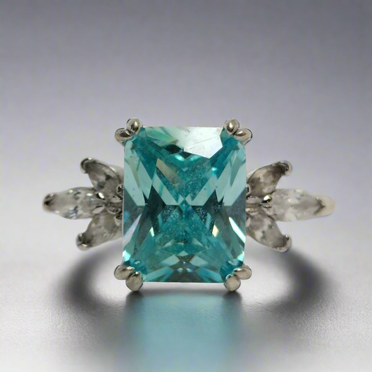 Sterling Silver Topaz Ring
