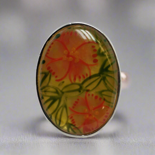 Sterling Silver Resin Ring