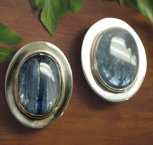 Sterling Silver Kyanite Earrings