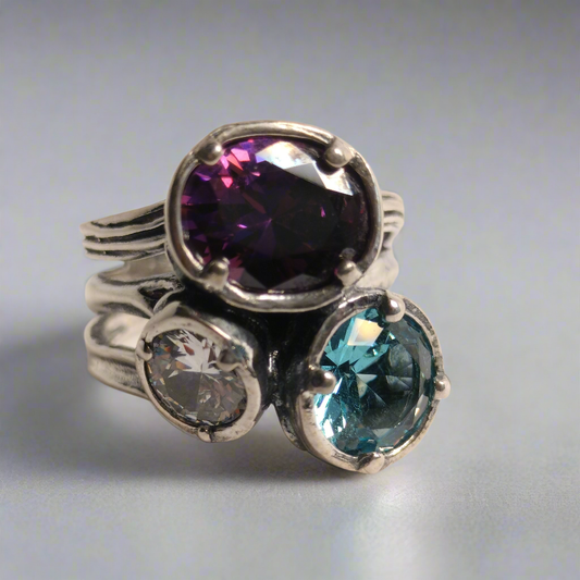 Sterling Silver Cubic Zirconia Ring