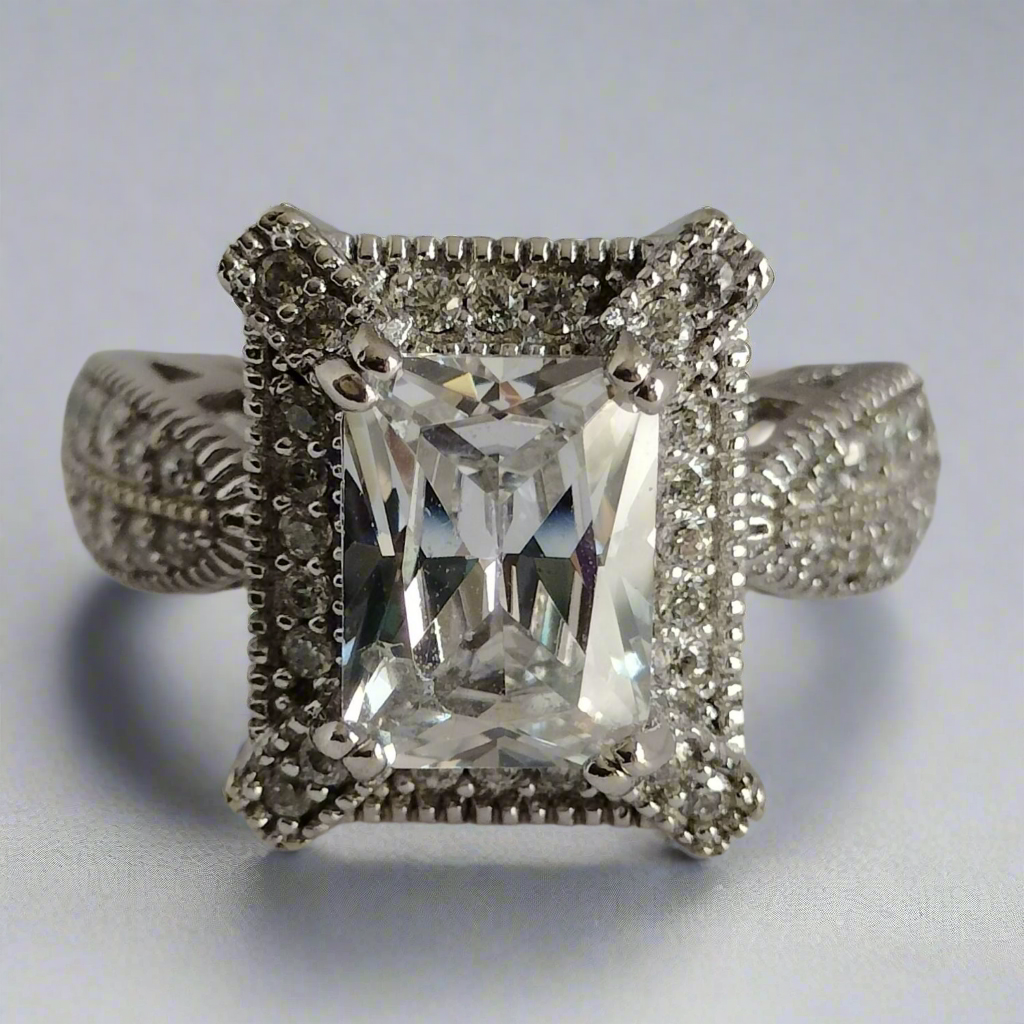 Sterling Silver Cubic Zirconia Ring