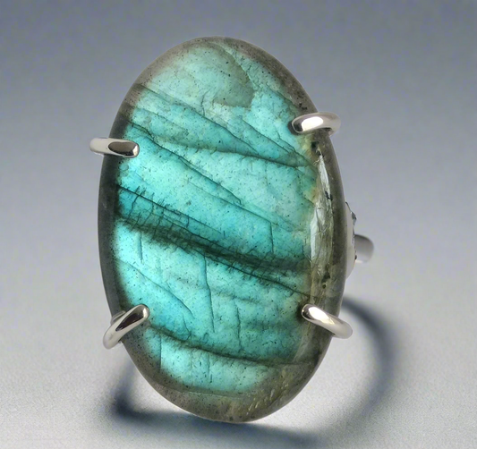 Sterling Silver Labradorite Ring