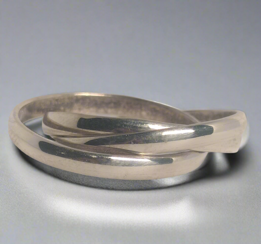 Sterling Silver Triple Band