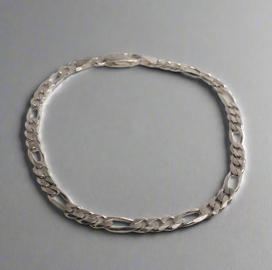 Sterling Silver Figaro Bracelet