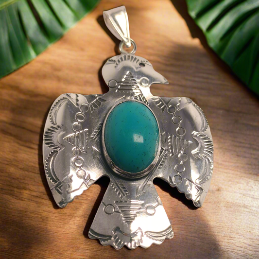 Sterling Silver Turquoise Pendant