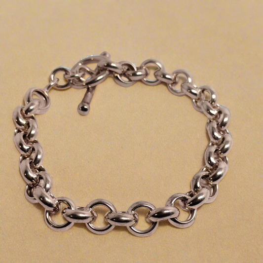 Sterling Silver Toggle Bracelet
