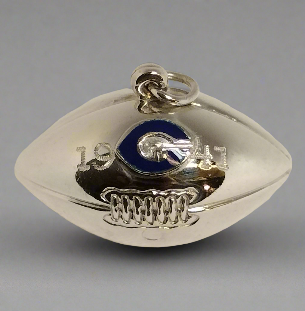 Sterling Silver College Football Pendant