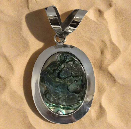 Sterling Silver Abalone Pendant