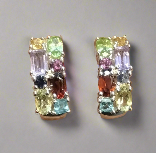 Sterling Silver Assorted Gemstone Earrings