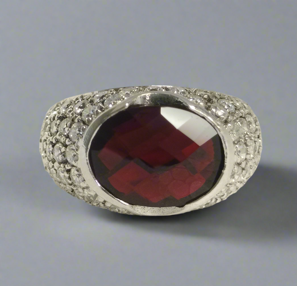 Sterling Silver Cubic Zirconia Ring