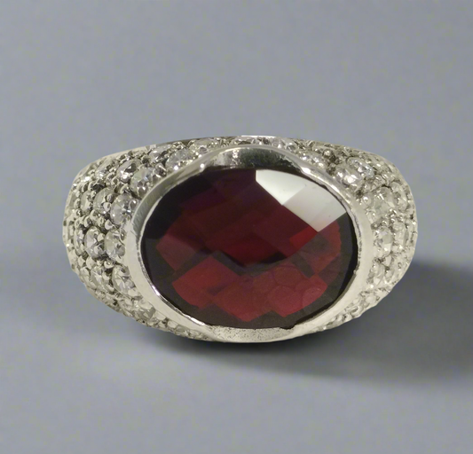 Sterling Silver Cubic Zirconia Ring