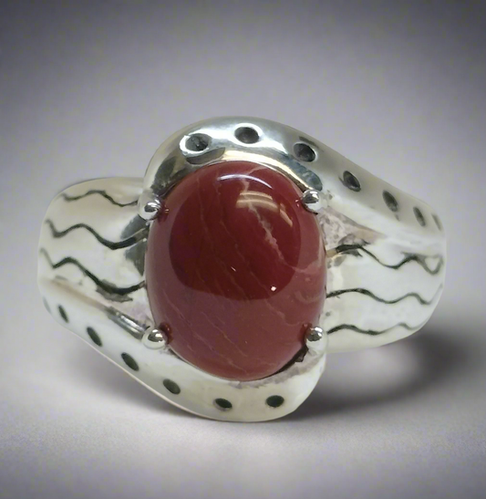 Sterling Silver Jasper Ring