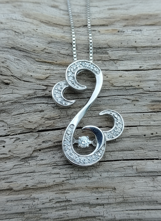 Jane Seymour Open Hearts Rhythm Pendant and Chain