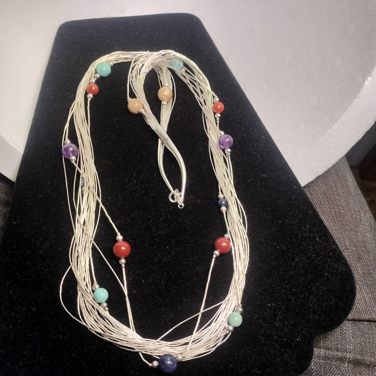 Liquid Sterling Silver Bead Necklace