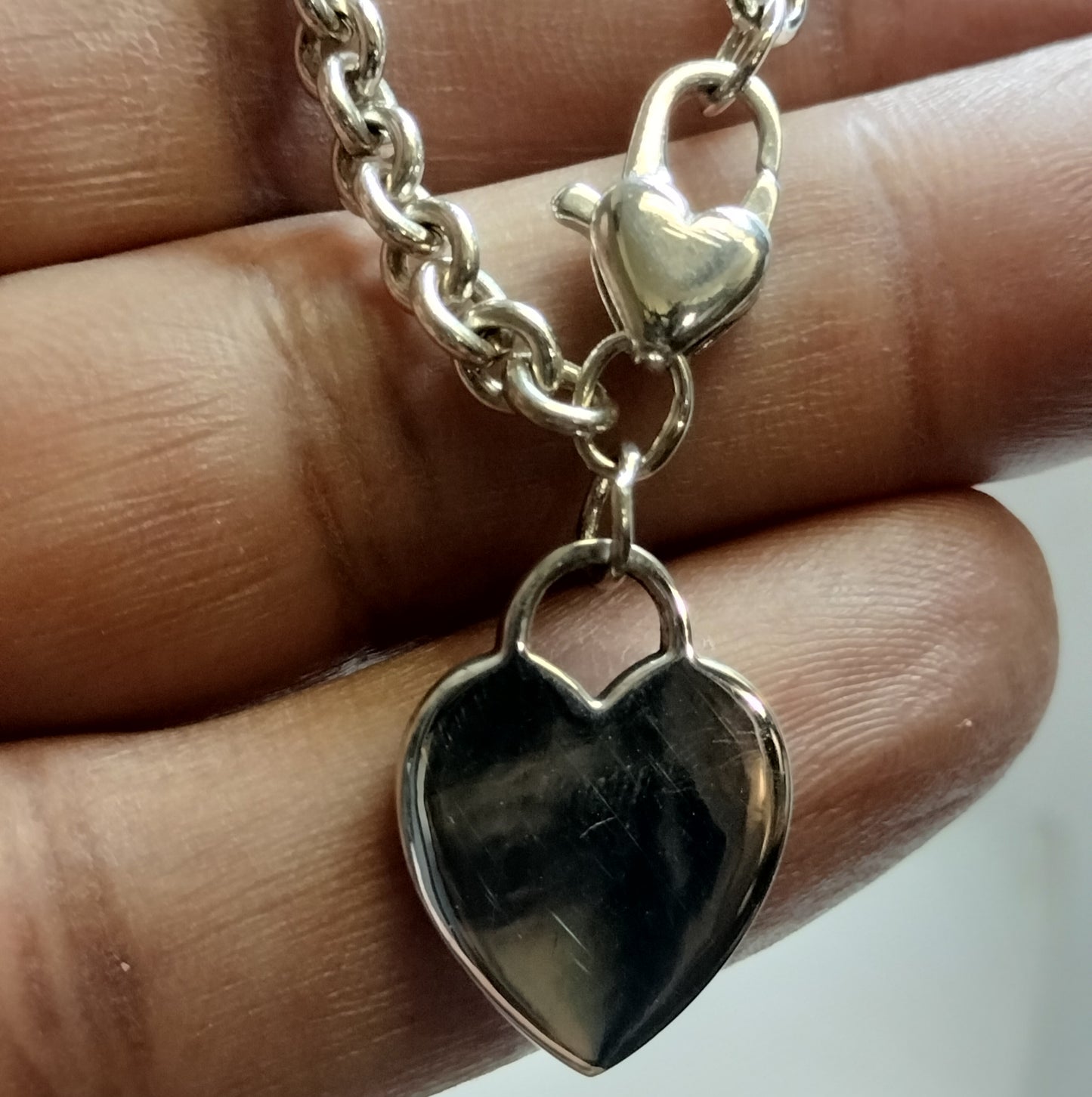 Sterling Silver Heart Bracelet