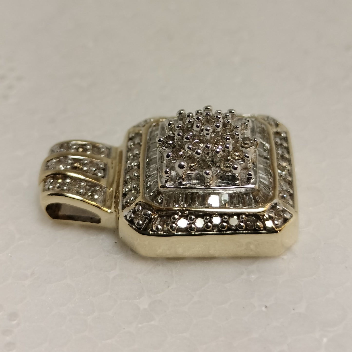 10k Gold Diamond Slide Pendant