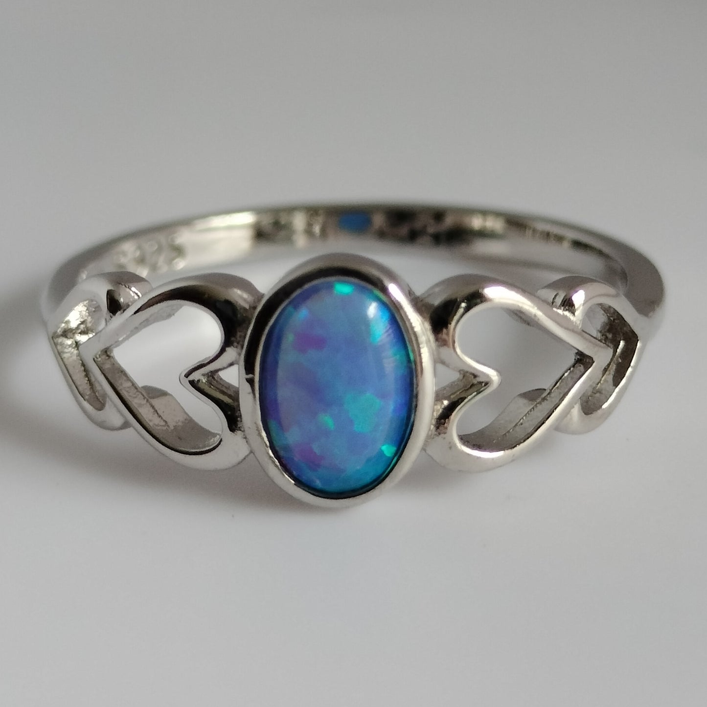 Sterling Silver Opal Ring