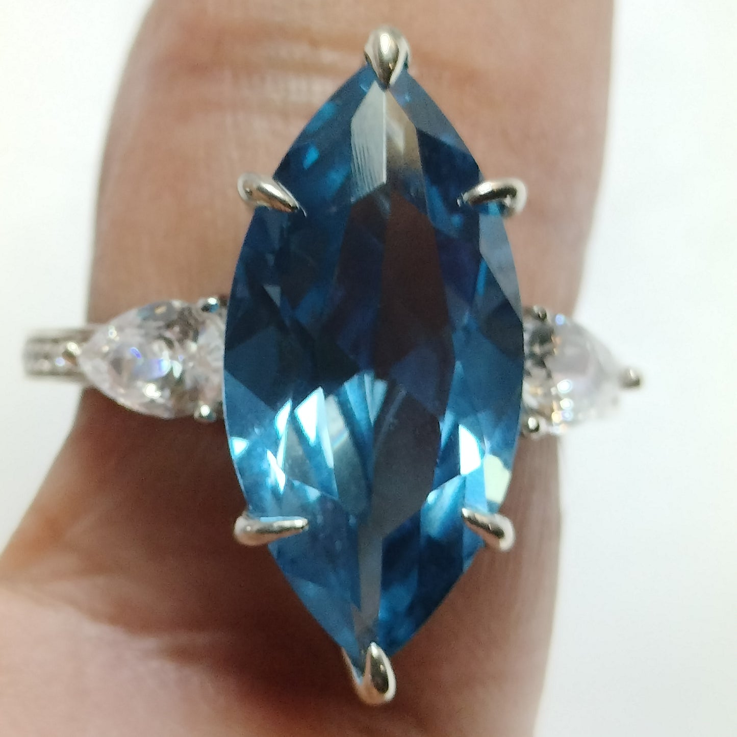 Sterling Silver Topaz Ring