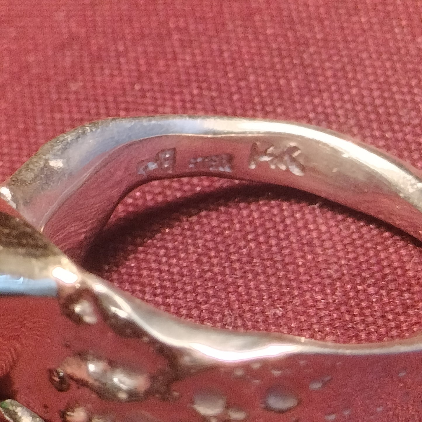 Sterling Silver and 14k Gold chrome Diopside Ring