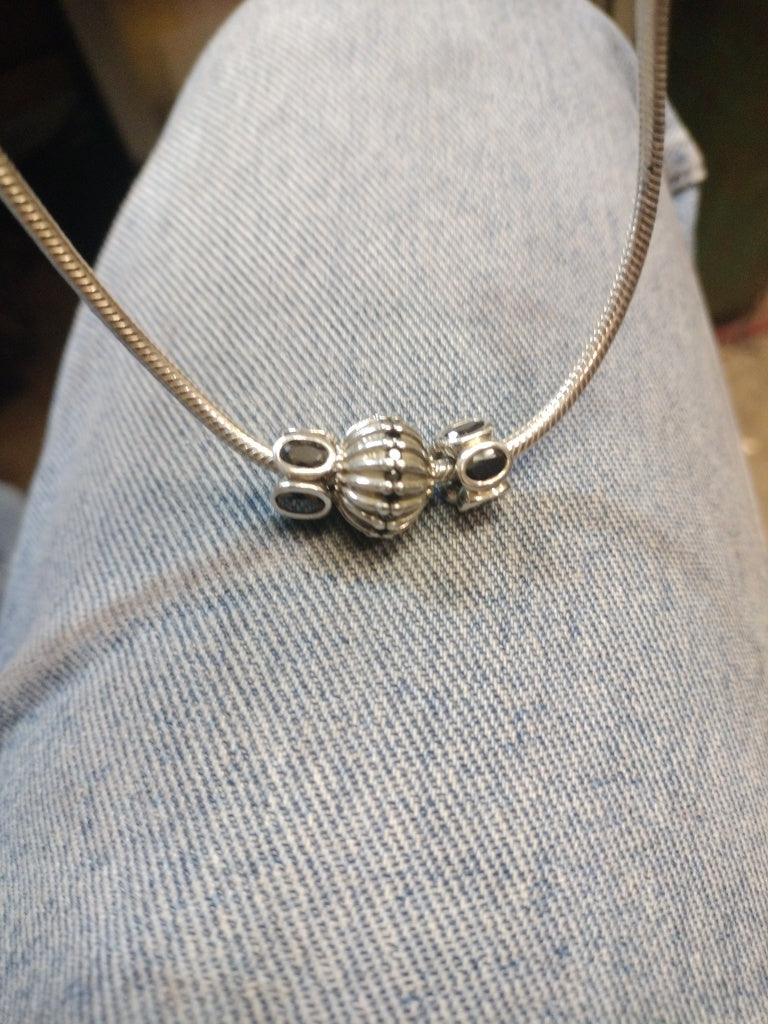 Sterling Silver Pandora Bead Necklace