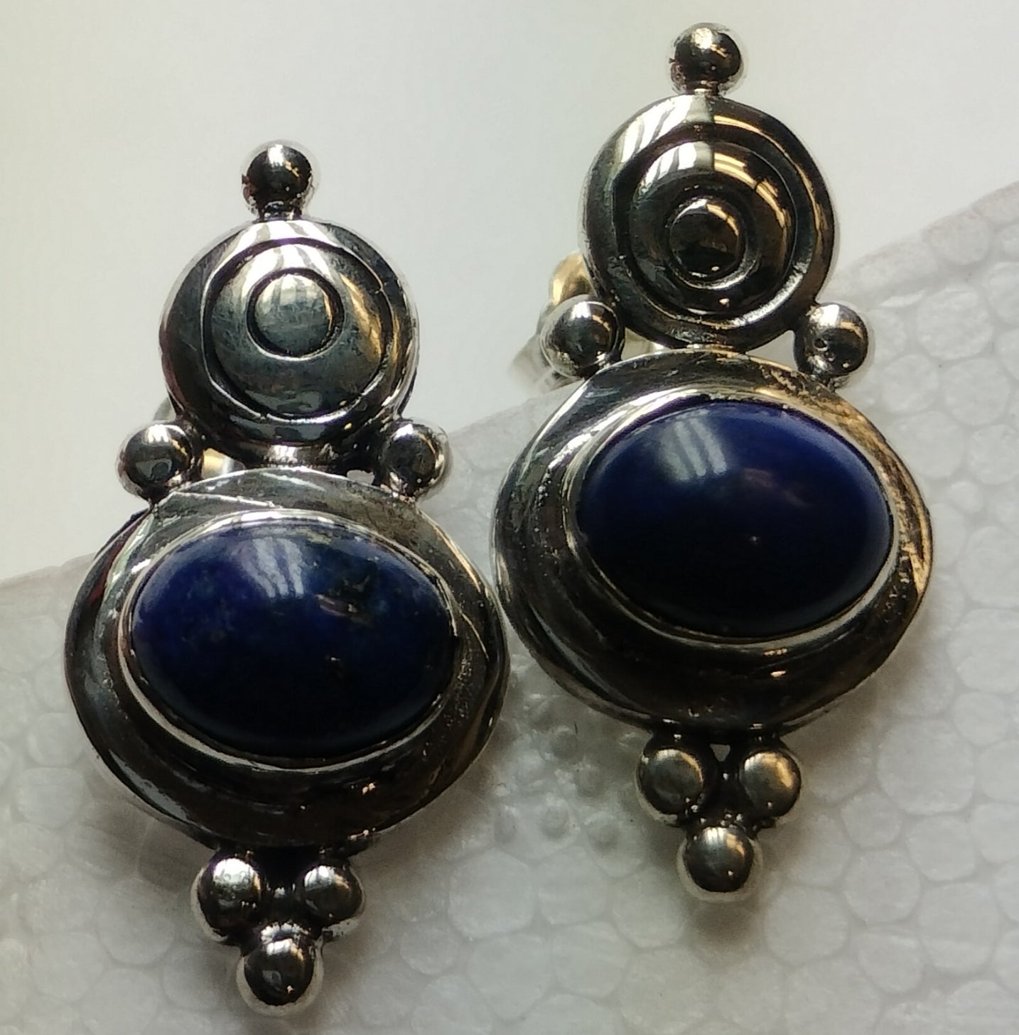 Sterling Silver Lapis Earrings
