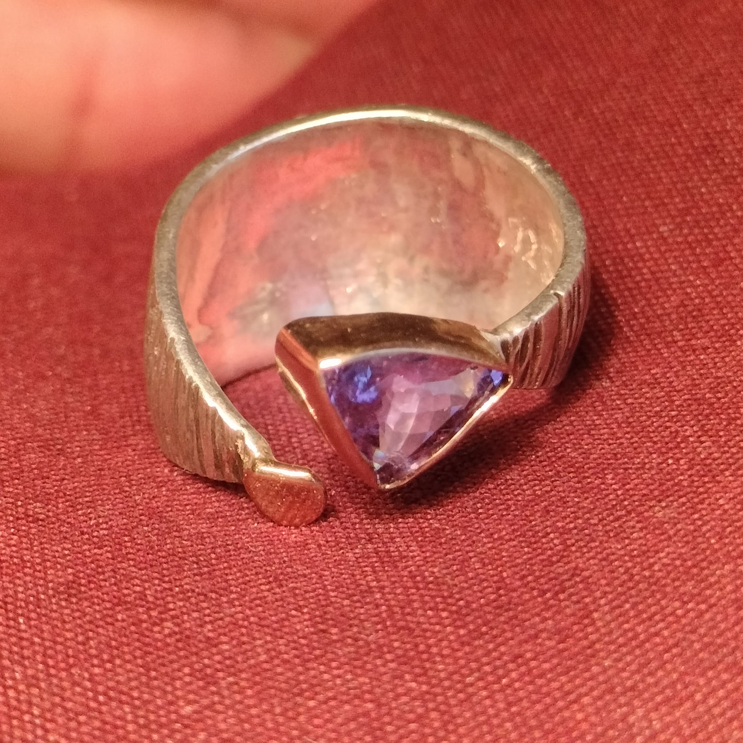 Sterling Silver and 14k Gold Tanzanite Ring