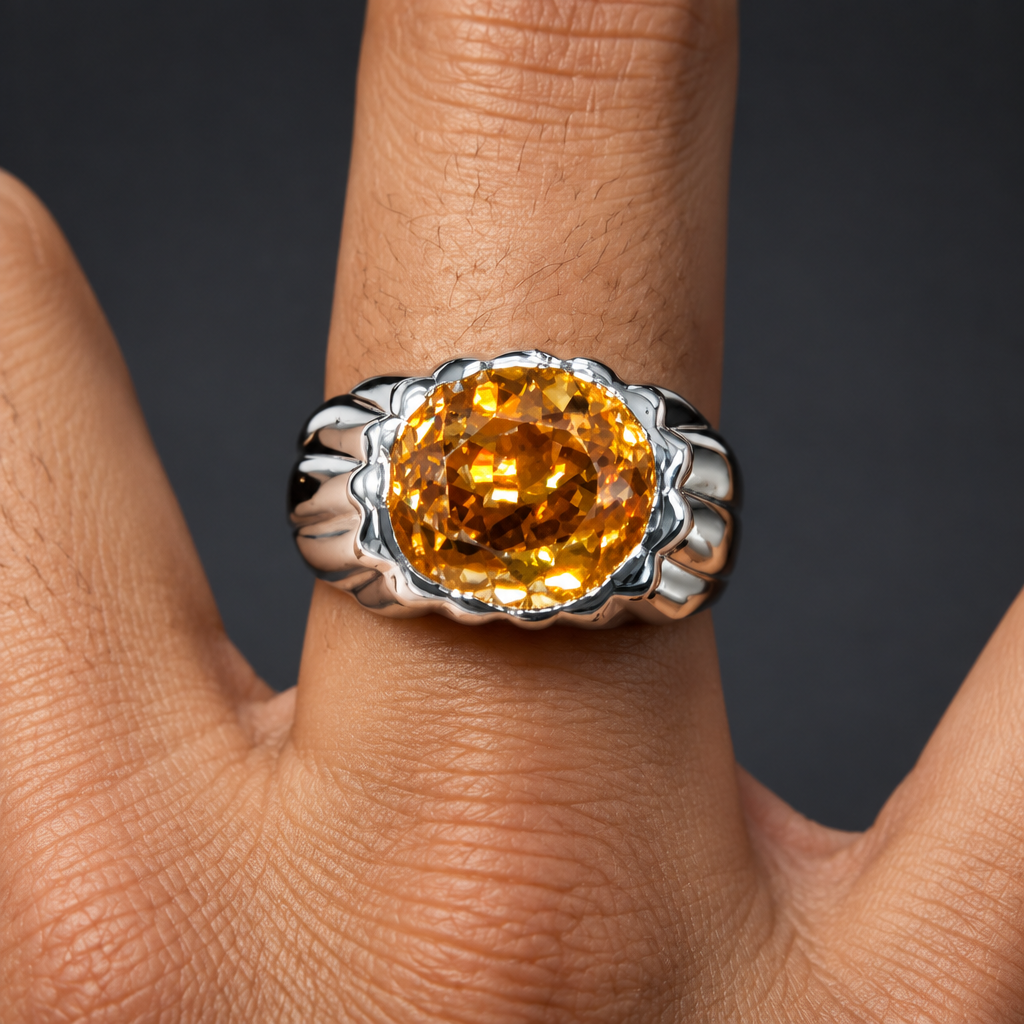 Sterling Silver Topaz Ring