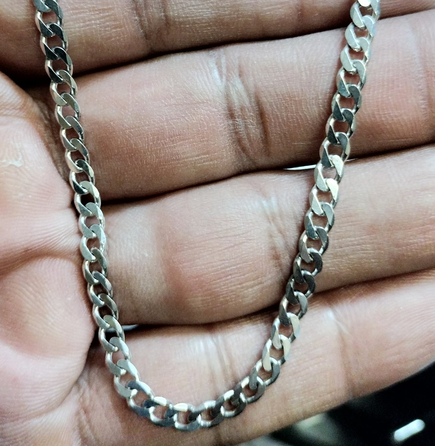 Sterling Silver Curb Link Necklace