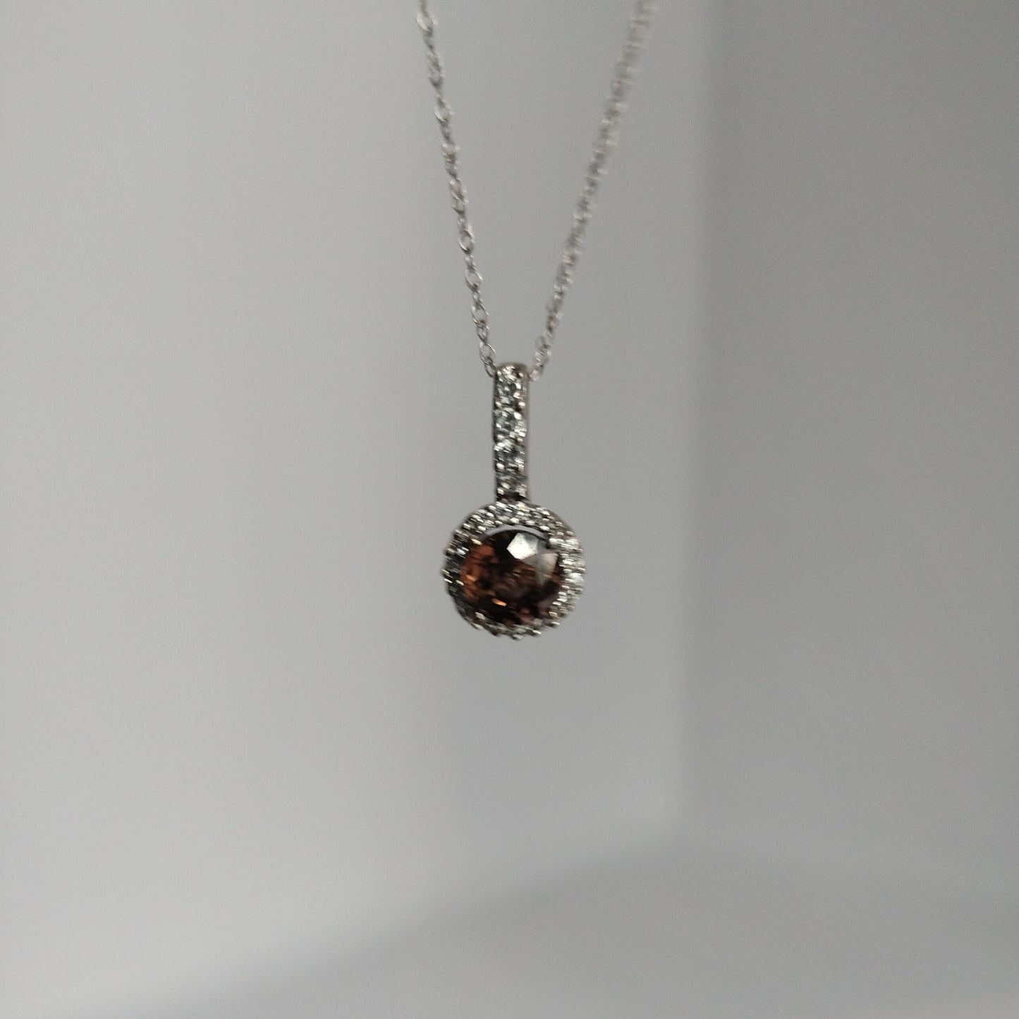 10K Gold Sapphire Pendant and Rope Chain