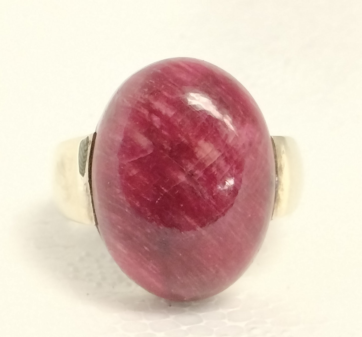 Sterling Silver Gold Plated Ruby Ring