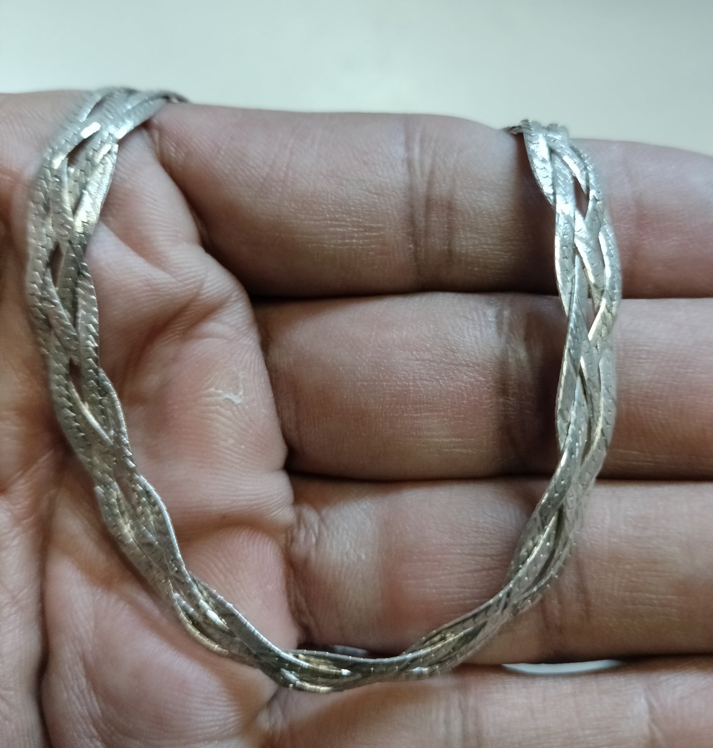 Sterling Silver Braided Herringbone