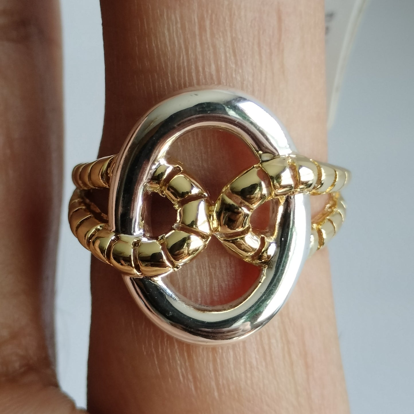 Sterling Silver Gold Plated Ring