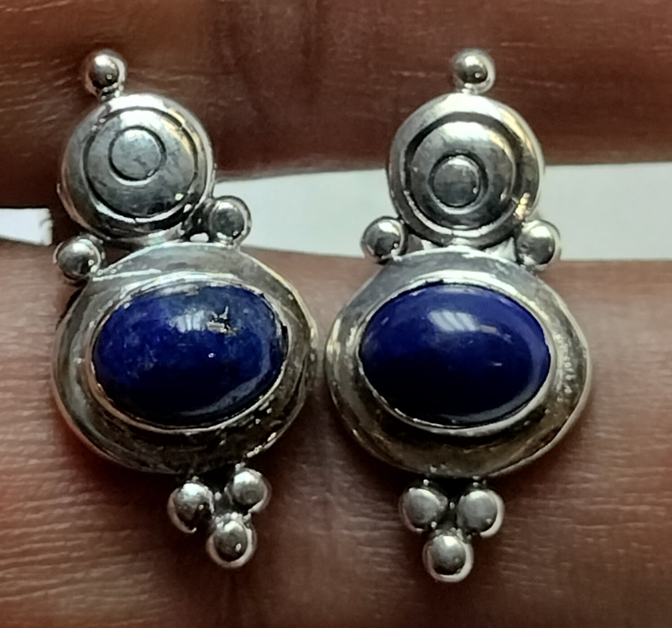 Sterling Silver Lapis Earrings